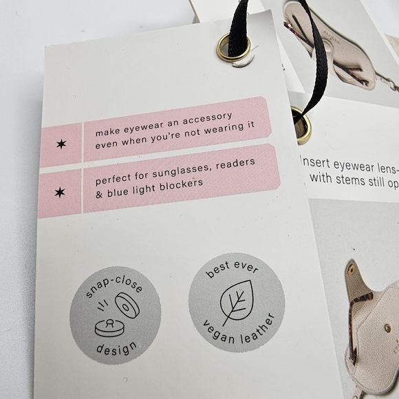 Kedzie Eclipse Cream Padded Eye Glasses Case - NWT - Picture 7 of 8